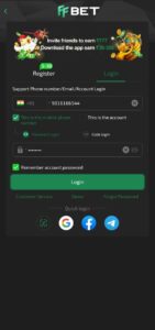 FFBET Login Guide